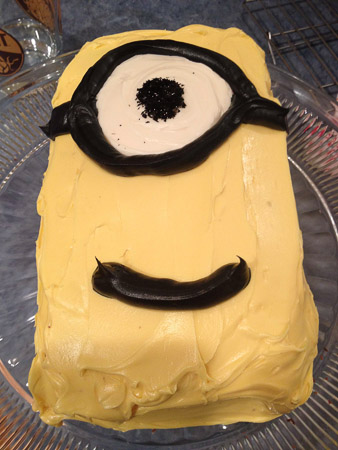 Minion birthday cake for Jonah