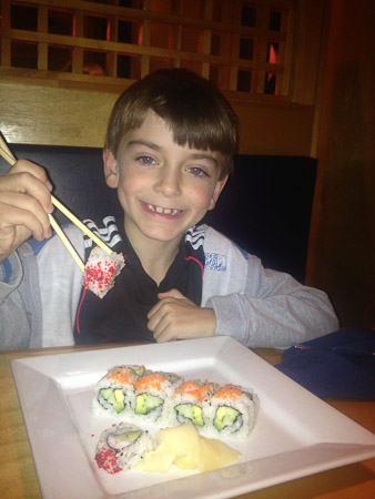 Birthday sushi