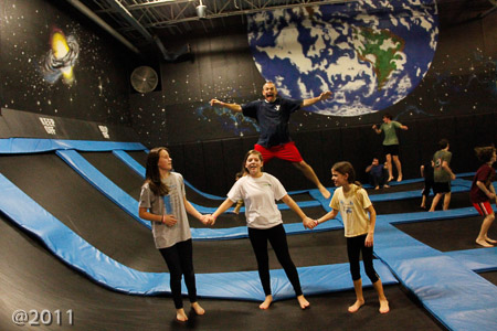 Jonah's 8th birthday party at Defy Gravity