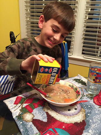 turkey soup--yum!