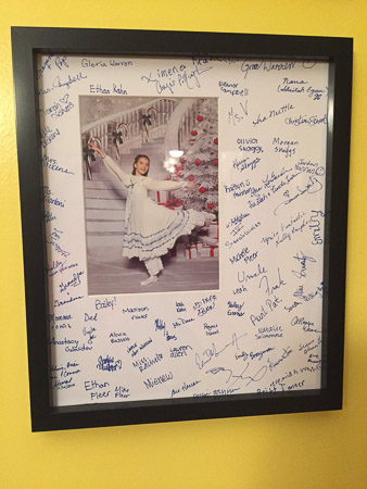 Nutcracker Clara signature photo