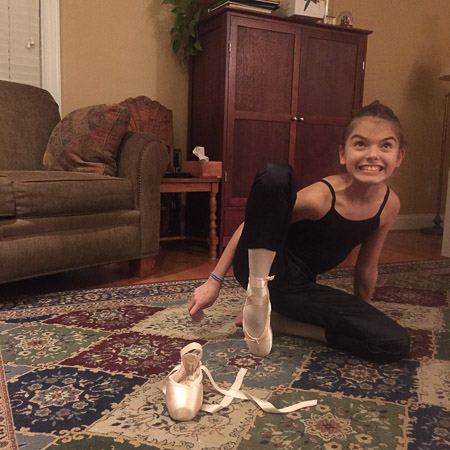 happy ballerina