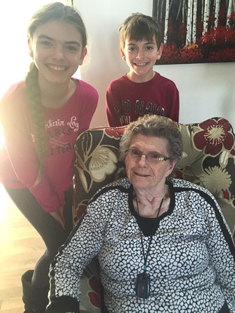 Visit with Great Grandma Norrie