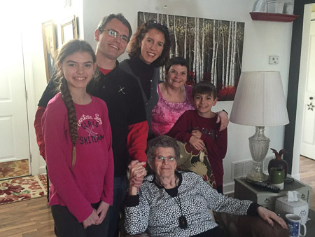 Visit with Great Grandma Norrie and Aunt Susie
