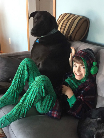 Hanging with the dogs at The Cove 