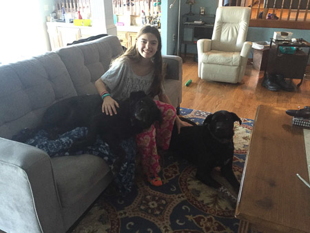 Hanging with the dogs at The Cove 