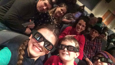3D Tiny Giants movie at the Science Museum for Jonah's birthday