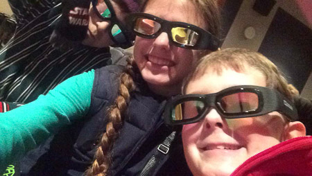 3D Tiny Giants movie at the Science Museum for Jonah's birthday