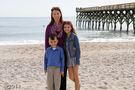 Lovely winter beach visit