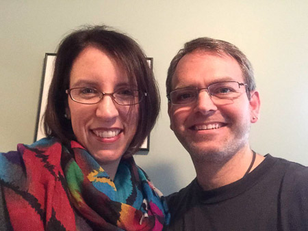 Hairut for Sarah, New glasses for Andrew