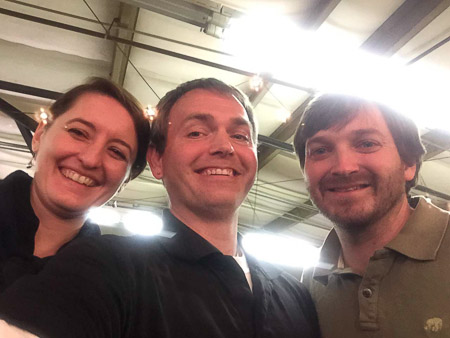 Rachel, Andrew, and Clint