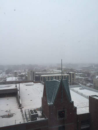 downtown snow