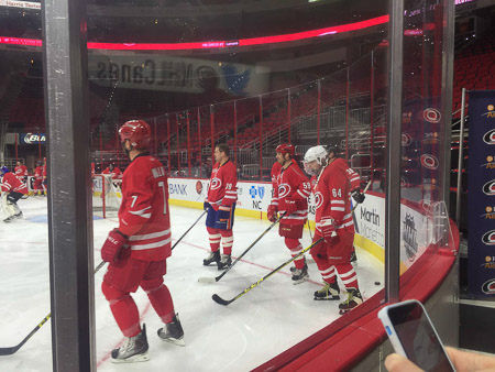 Valentine's Day with the Carolina Hurricanes 