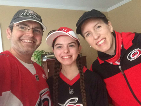 Valentine's Day with the Carolina Hurricanes 