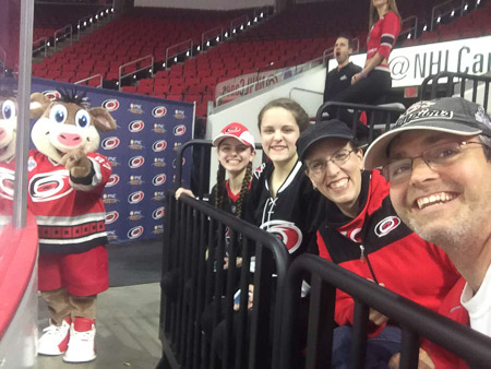 Valentine's Day with the Carolina Hurricanes 
