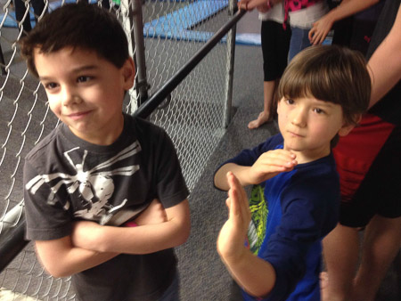 Jeremiah's birthday at Defy Gravity and Red Robin