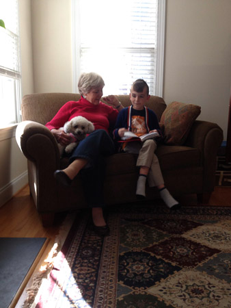 Grandma and Grandpa visiting
