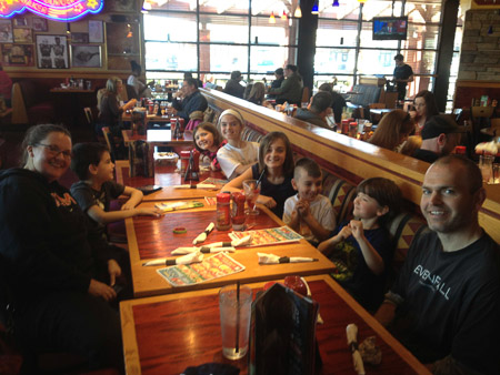 Jeremiah's birthday at Defy Gravity and Red Robin