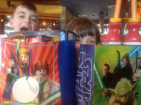 Jeremiah's birthday at Defy Gravity and Red Robin