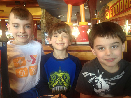 Jeremiah's birthday at Defy Gravity and Red Robin