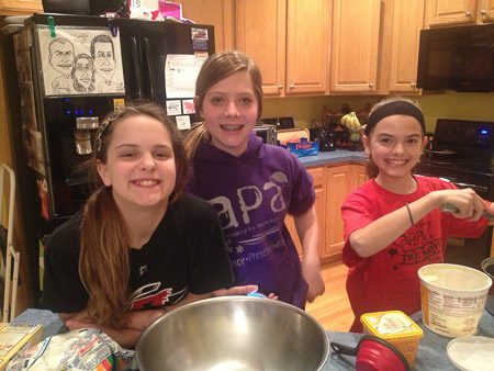 Ania, Alivia, and Ella