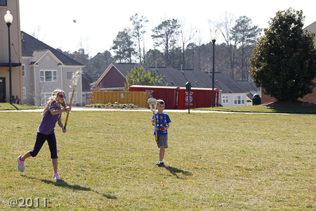 Playing at The Green