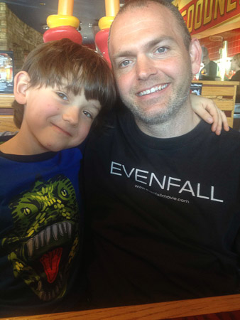 Jeremiah's birthday - Red Robin and street hockey 