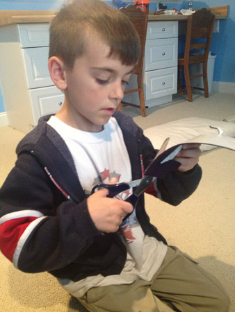 making his First Communion Banner