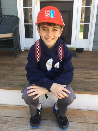 Andrew's old Domino's Hat!