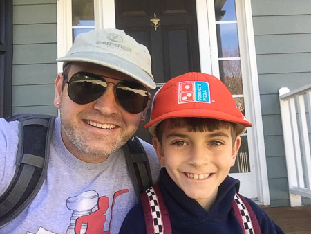 Andrew's old Domino's Hat!