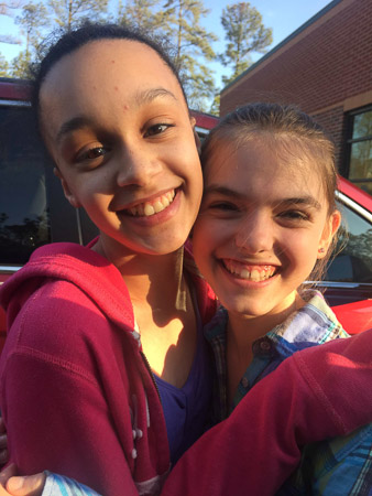 Adele and Ella after ballet