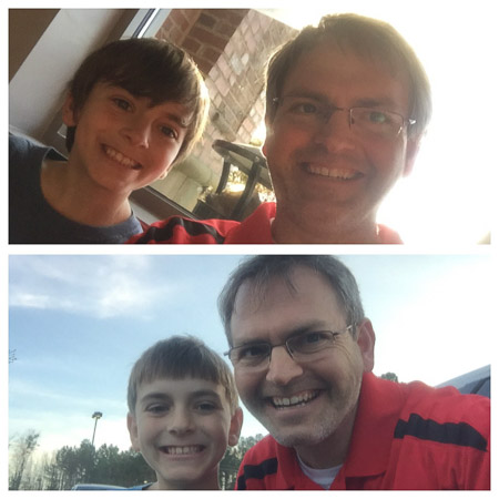 Before and After hair cuts