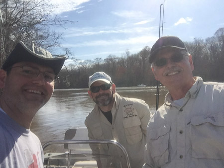 Fishing with Andrew, Matt, and Dad