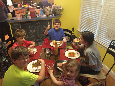 Taco Party! with the cousins 