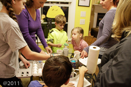 Coloring Easter Eggs