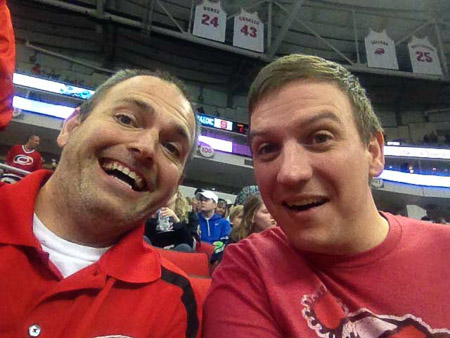 Bro-date to hockey