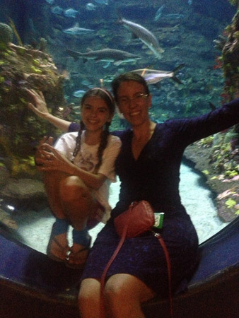 Spring break day trip to Aquarium and beach