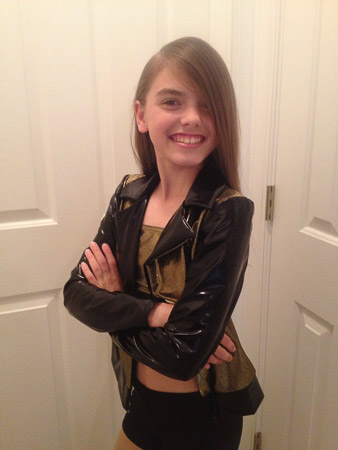 Recital hair and makeup for pictures