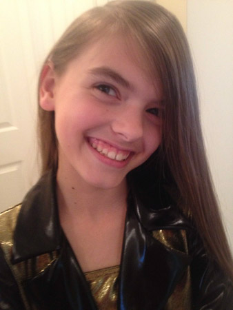 Recital hair and makeup for pictures