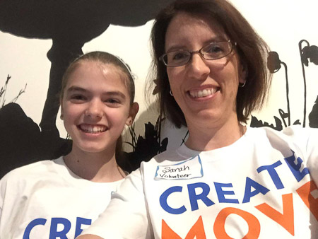 volunteering with Carolina Ballet at NCMA