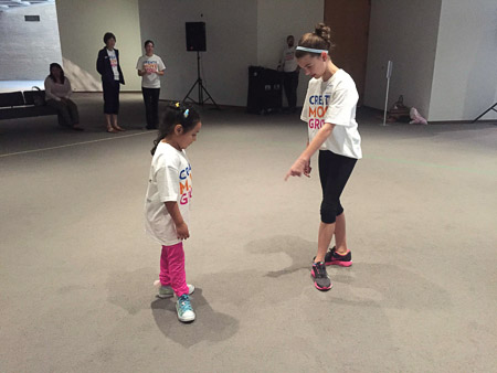 volunteering with Carolina Ballet at NCMA