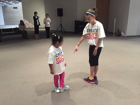 volunteering with Carolina Ballet at NCMA