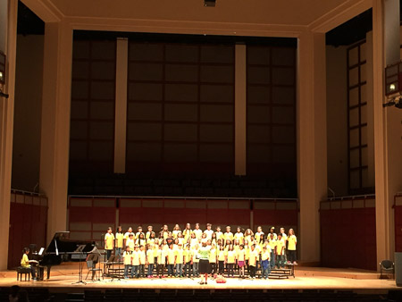 Jonah singing at Meymandi Hall