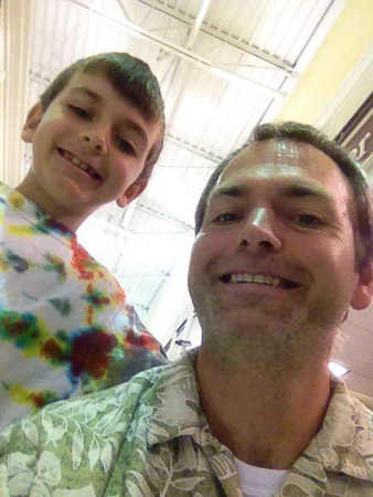 Father and Son selfie