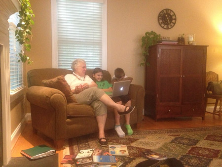 Nana with the kiddos