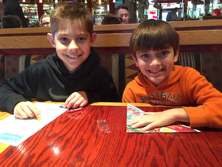 guys lunch with Sam and Jonah