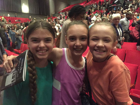 Nutcracker friends at Cinderella: Ella, Tilly, and Allie