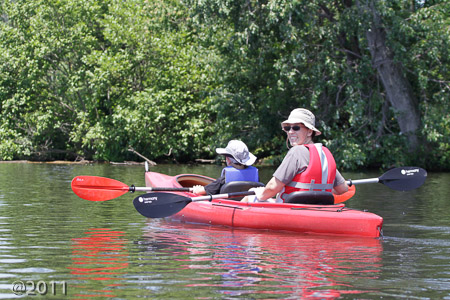 Kayaking on Lake Raleigh