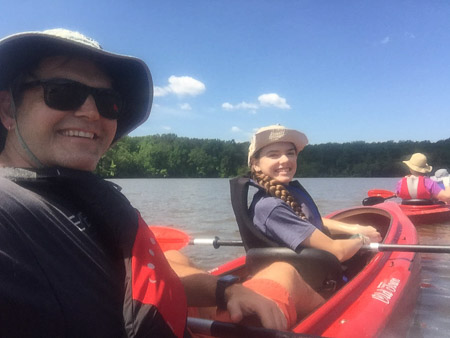 Mother's Day paddle on Lake Raleigh