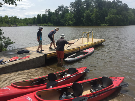 maiden voyage of the paddle board